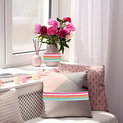 10 ярд полиэстеровой жаккардовой полосатой ленты&nbsp;DIY-DR0001-55D