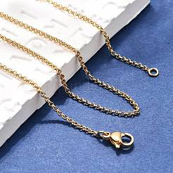 Латунь цепи ожерелья&nbsp;X-MAK-L009-10G