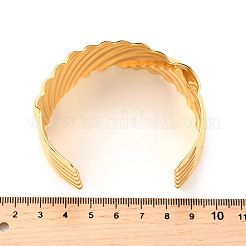 Браслеты-манжеты из нержавеющей стали 304 для женщин&nbsp;BJEW-Z109-07G