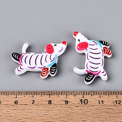 Печатные непрозрачные бусины из смолы&nbsp;RESI-N043-04A