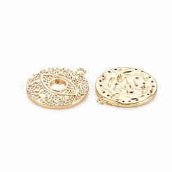 Кулон из латуни с микропаве KK-S356-704