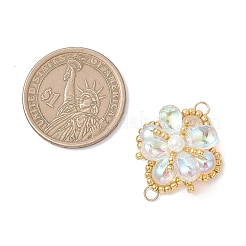 Подвески-соединители из стеклянных и бисера&nbsp;PALLOY-MZ01183