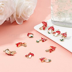 24шт 4 стиля подвески из сплава с эмалью&nbsp;ENAM-SC0002-17