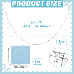 1 шт. серебряные цепочки в форме сердца для женщин&nbsp;NJEW-BC0001-13