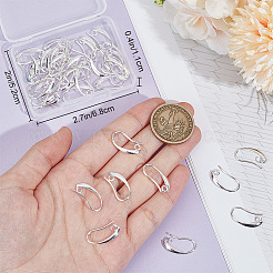 20 пара латунных крючков для сережек&nbsp;KK-BBC0016-18