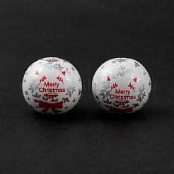 Набивные европейские бусины из натурального дерева&nbsp;LS-WOOD-C015-06C