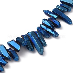 Гальванические природный кристалл кварца бусы пряди&nbsp;G-WH0022-08A