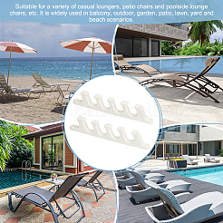 Пластиковые многопозиционные регулируемые кронштейны для кресла-шезлонга&nbsp;FIND-WH0021-28B