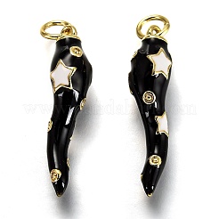 Латунь эмаль подвески&nbsp;LS-KK-B026-15G-A