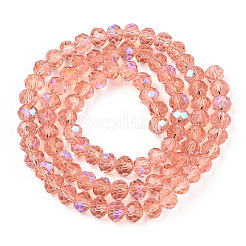 Стеклянные бусины с гальваническим покрытием &nbsp;LS-EGLA-A034-T10mm-L24