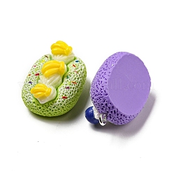 Подвески из непрозрачной смолы с имитацией еды&nbsp;RESI-A031-04