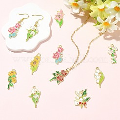 45шт 9 стиля подвески из сплава с эмалью&nbsp;ENAM-CJ0007-24