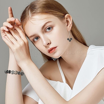 20 шт. 2 вида бусин из натурального флуоресцентного сиенита (светятся в УФ-свете)&nbsp;G-YW0002-81-1