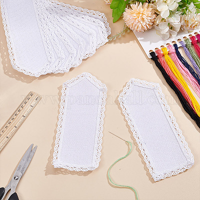 Закладки из хлопковой ткани аида для вышивки крестом&nbsp;AJEW-WH0314-795-1