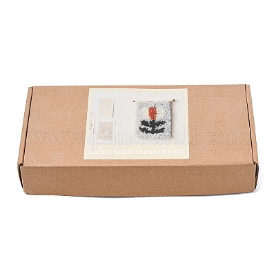 Комплект гобеленов с цветочным узором и крючком из полихлопка&nbsp;PW-WG29706-01-1