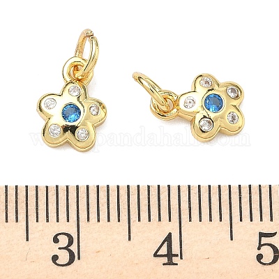 Латунные микро проложить кубического циркония подвески&nbsp;KK-P348-05G-1