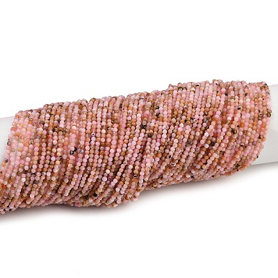 Нити бусин из натурального перуанского розового опала&nbsp;G-F798-A01-01B-1