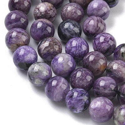 Естественно чароитовыми бисер пряди&nbsp;G-C270-O02-10-1