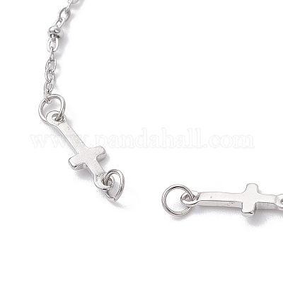 Изготовление браслета из цепочек с поперечными связями из нержавеющей стали 304 AJEW-JB01380-02-1