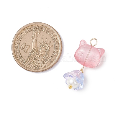 7шт подвески ручной работы лэмпворк PALLOY-JF04245-02-1