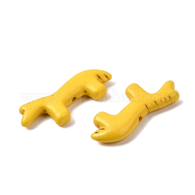 Синтетические бирюзовые бусины&nbsp;G-B158-01F-1