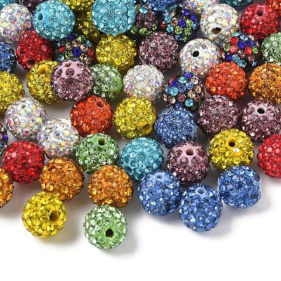 Pave disco бусины&nbsp;RB-YW0001-16A-1