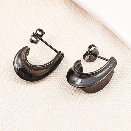 Серьги-гвоздики из хирургической нержавеющей стали 316 EJEW-C160-09EB-1