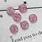 Flat Back Resin Rhinestone Cabochons, Flat Round, Pink, 10x3mm