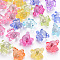 Transparent Acrylic Beads, Elephant, Mixed Color, 14x17x10mm, Hole: 2mm