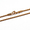 304 Stainless Steel Rope Chain Necklaces, with Lobster Claw Clasps, Golden, 25.6 inch(65cm)