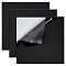 Self-adhesive Silicone Sheets, Square, Black, 200~201x200~202x2mm