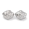 Non-Tarnish 304 Stainless Steel Stud Earrings, Stainless Steel Color, 16.5x20.5mm
