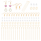 DIY Earring Making Finding Kit, Including 304 Stainless Steel Earring Hooks & Open Jump Rings & Eye Pin, Plastic Ear Nuts, Golden, 400Pcs/box