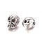 Halloween 304 Stainless Steel Beads, Skull Head, Antique Silver, 12.5x10.5x15mm, Hole: 2.8mm