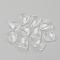 Transparent Acrylic Pendants, Petal, Clear, 17.5x13x3mm, Hole: 2mm, about 1530pcs/500g