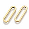 201 Stainless Steel Linking Rings, Laser Cut, Oval, Golden, 20x6x1.5mm, Inner Diameter: 17x3mm