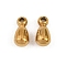 201 Stainless Steel Charms, Teardrop, Ion Plating(IP), Real 18K Gold Plated, 6x3mm, Hole: 1mm