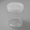 Column Plastic Storage Containers for Cosmetic, Candles, Candies, with Screw Top Lid, Clear, 8.6x11.1cm, Capacity: 500ml(16.91fl. oz)