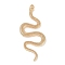 Alloy Jewelry Accessory, Snake, Golden, 26.5x32.5x4mm