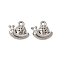 304 Stainless Steel Charms, Snail, Stainless Steel Color, 8.5x9.5x3mm, Hole: 1mm