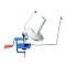 Iron Yarn Ball Winder, White, 400x160x400mm