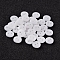 2-Hole Flat Round Resin Sewing Buttons for Costume Design, White, 12.5x2mm, Hole: 1mm