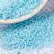 MIYUKI Round Rocailles Beads, Japanese Seed Beads, (RR220) Aqua Mist Lined Crystal, 15/0, 1.5mm, Hole: 0.7mm, about 27777pcs/50g