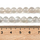 Натуральный белый лунный камень бисер пряди&nbsp;G-Z137-A01-6mm-5