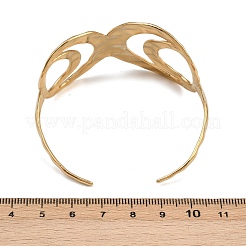 Полые браслеты-манжеты из нержавеющей стали 304 для женщин&nbsp;BJEW-L709-01G