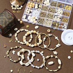 Наборы для изготовления браслетов из синтетической бирюзы&nbsp;DIY-FS0007-67