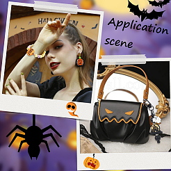 16 шт. 4 стиля силиконовых бусин на Хэллоуин&nbsp;SIL-SC0002-09