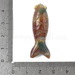 Резные подвески из натурального индийского агата&nbsp;G-P599-07G-07