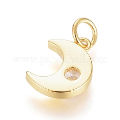 Латунные микро проложить кубического циркония подвески&nbsp;ZIRC-G166-11G