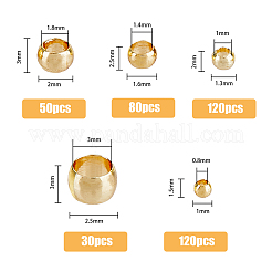 400шт 5 стильные латунные бусины&nbsp;KK-FH0005-36G